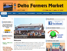 Tablet Screenshot of deltafarmersmarket.com